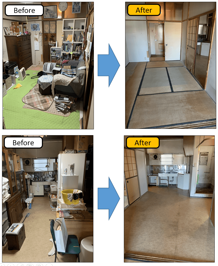 生前整理のbefore,after